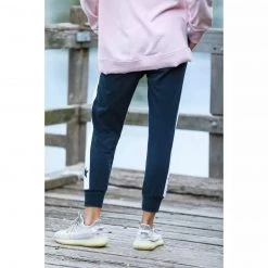 3RD STORY Tops Contrast Star Panel Jogger Navy