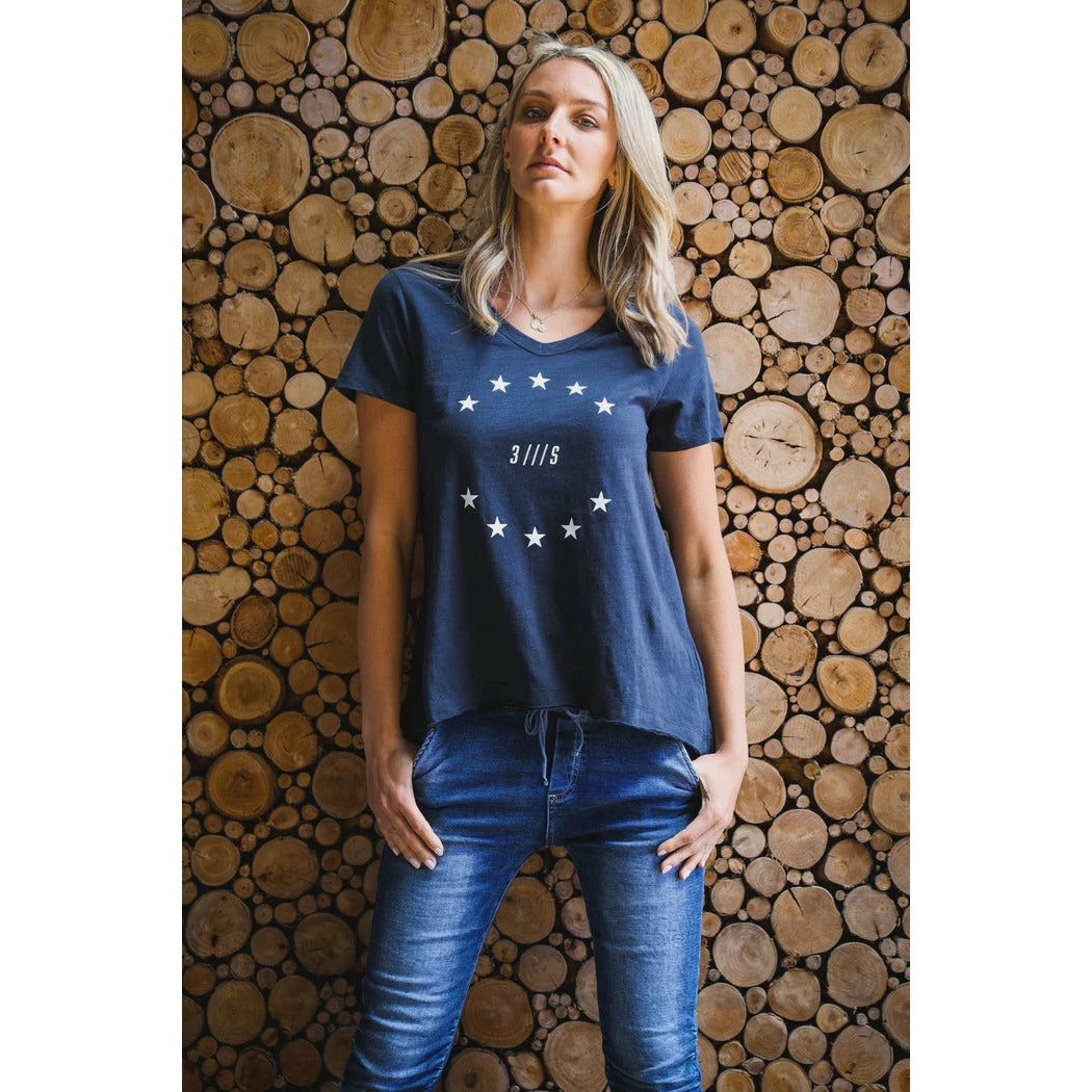 3RD STORY Mini Star Logo Tee Ink Tops 1 3RD STORY Mini Star Logo Tee Ink Tops