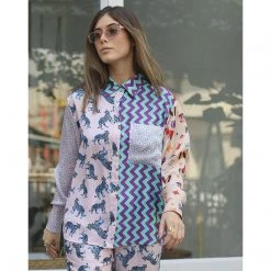 Me369 Camilla Printed Shirt Tiger