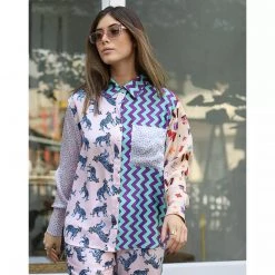 Me369 Camilla Printed Shirt Tiger