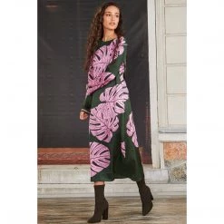 Cooper Trump Card Dress - Purple Leaf
