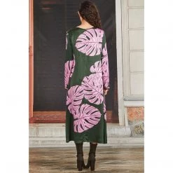 Cooper Trump Card Dress - Purple Leaf