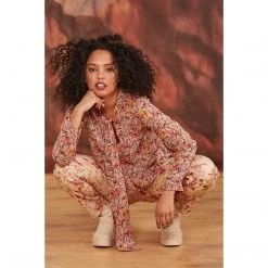 Curate Peach For The Sky Top - Butterfly Moment Pink Tops