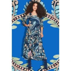 Curate Don't Get Me Long Dress Navy