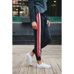 3RD STORY Banded Jogger Ink/Poppy Bottoms