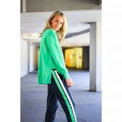 3RD STORY Gold Star With Stripes Sweater Peppermint Tops