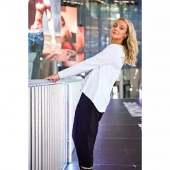 3RD STORY Tiger Splice Star L/s Tee White Tops