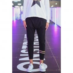 3RD STORY Golden Stripes Jogger Black