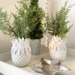 Lulu And I Self Home Gift Ceramic Pineapple Vases