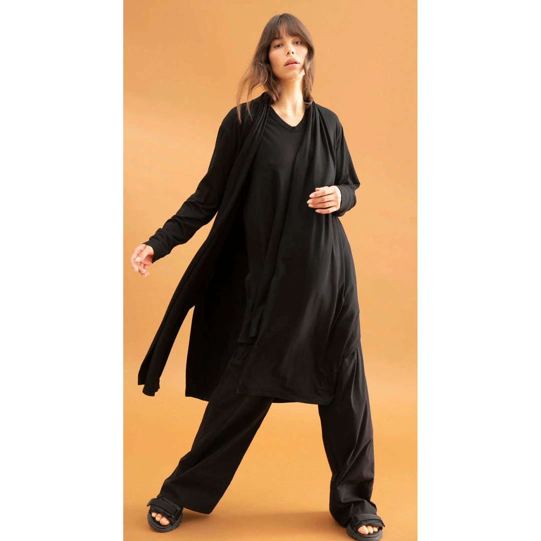 Mela Purdie Maxi Coat Carob 1 Mela Purdie Maxi Coat Carob