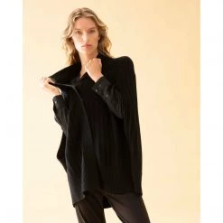 Mela Purdie Jackets Snap Slide Puff Rib Merino Black