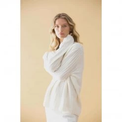 Mela Purdie Tops Puff Rib Sweater Winter White