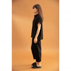 Mela Purdie Cylinder Shell Blouse Carob Tops