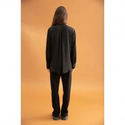 Mela Purdie Scarf Neck Blouse Black