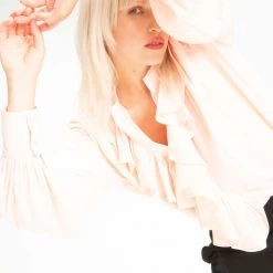 Mela Purdie New Arrivals Fountain Blouse Powder