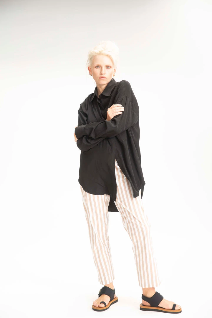 Mela Purdie Relaxed Pocket Shirt Black 2 Mela Purdie Relaxed Pocket Shirt Black