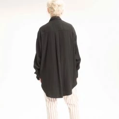 Mela Purdie Relaxed Pocket Shirt Black 10 Mela Purdie Relaxed Pocket Shirt Black