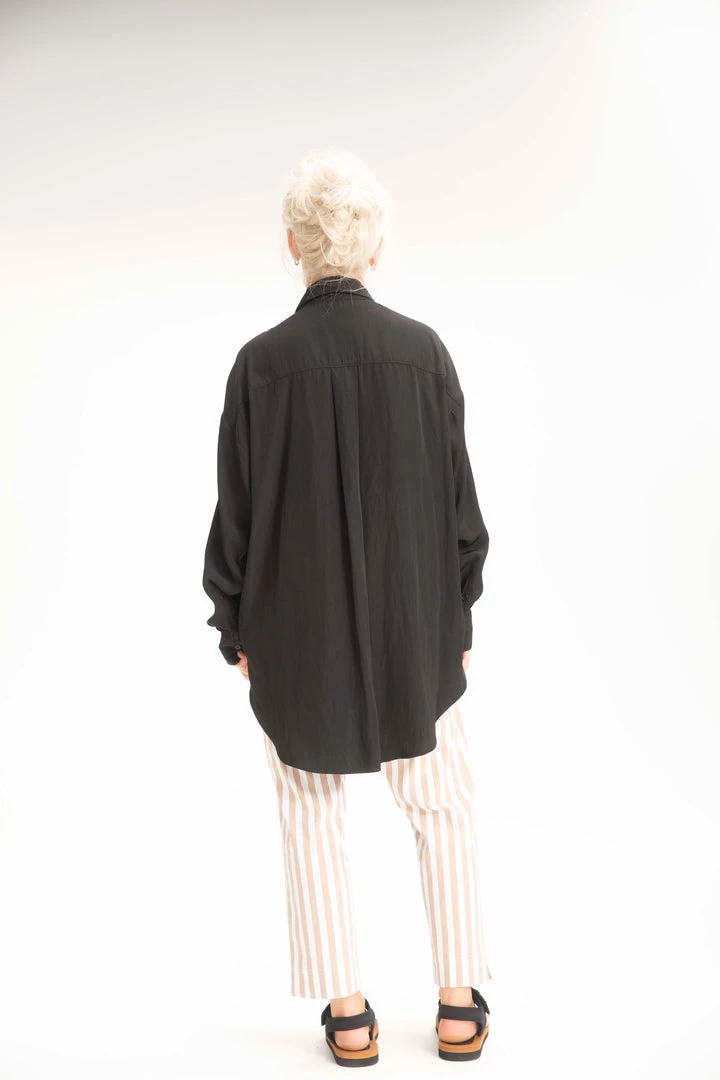 Mela Purdie Relaxed Pocket Shirt Black 5 Mela Purdie Relaxed Pocket Shirt Black