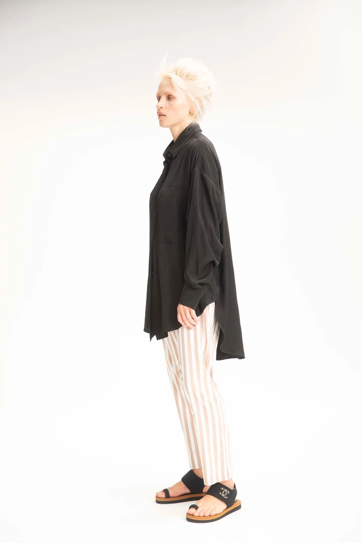 Mela Purdie Relaxed Pocket Shirt Black 4 Mela Purdie Relaxed Pocket Shirt Black