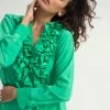 Mela Purdie Rufflet Blouse Jade New Arrivals