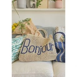 The Jacksons Accessories Bonjour Large Jute Bag - Natural