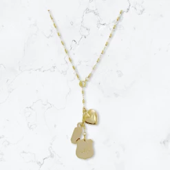 Misuzi Leon Crest Lariat Necklace