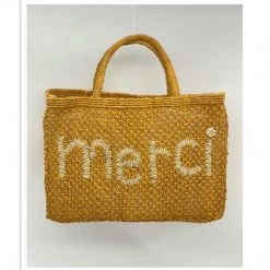 The Jacksons Accessories Merci Large Jute Bag - Honey