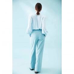 Mela Purdie Scarf Neck Blouse White Tops