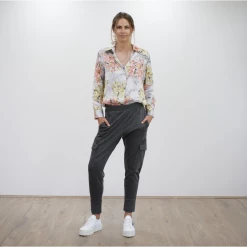 Mela Purdie Bottoms Compact Pant Charcoal Marl Size 10