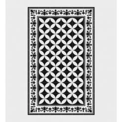 Beija Flor Sofi Black & White Floor Mat 60 X 180 Bath & Body