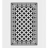 Beija Flor Bath & Body Sofi Black & White Floor Mat 70 X 120