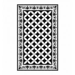 Beija Flor Kitchen & Tabletop Sofi Black & White Vinyl Placemat