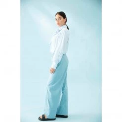 Mela Purdie Scarf Neck Blouse White Tops