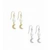 Misuzi Fay Mini Hoop With Pearl & Moon Earring