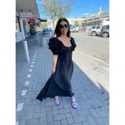 TRELISE COOPER We Frill Be Dancing Dress Black Xsmall