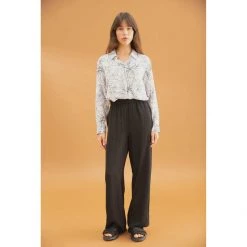 Mela Purdie Soft Shirt Gauguin Floral Birch/White