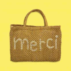 The Jacksons Accessories Merci Large Jute Bag - Honey