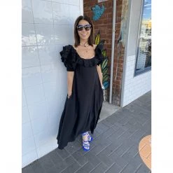 TRELISE COOPER We Frill Be Dancing Dress Black Xsmall