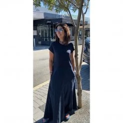 Mela Purdie Dresses Maxi Tri Dress Navy