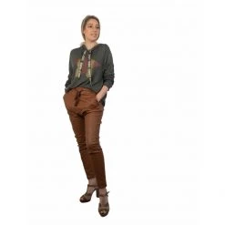 Italian Luxe Bottoms Waxed Cotton Pant