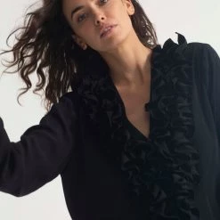 Mela Purdie Rufflet Blouse Black New Arrivals